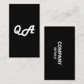 QA-visitekaartje voor qa-testontwerp Visitekaartje (Voorkant / Achterkant)