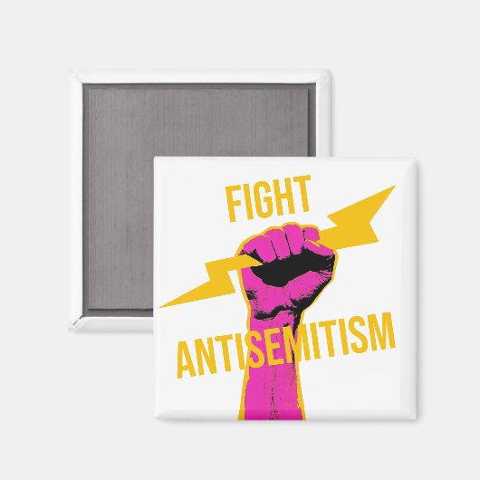 QAA bestrijdt antisemitisme magneet (Voorkant / Achterkant)