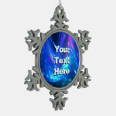 Qaanaaq - noordelijke hoogten tin sneeuwvlok ornament (Links)