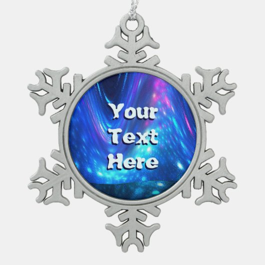 Qaanaaq - noordelijke hoogten tin sneeuwvlok ornament (Voorkant)