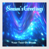 Qaanaaq - Seizoensgrietensdagkaart Raamsticker (Vel)