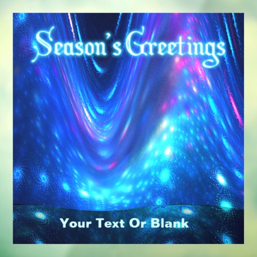 Qaanaaq - Seizoensgrietensdagkaart Raamsticker (Vel 3)