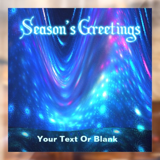 Qaanaaq - Seizoensgrietensdagkaart Raamsticker (Vel 2)