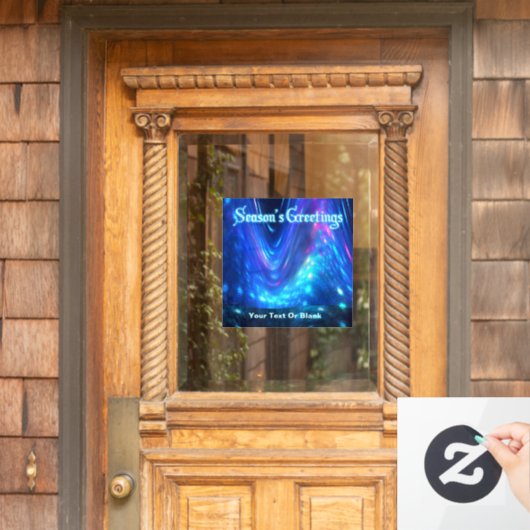 Qaanaaq - Seizoensgrietensdagkaart Raamsticker (Huis Deur)