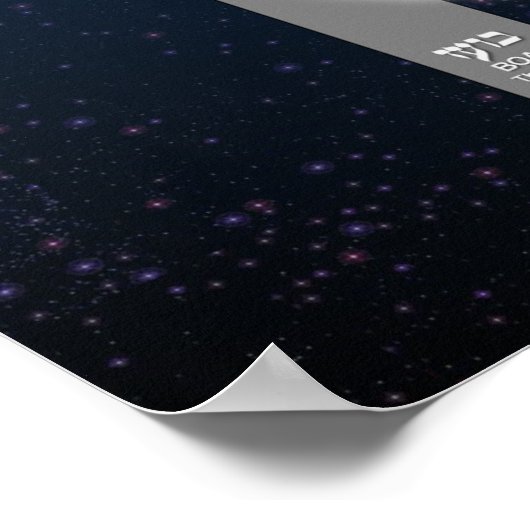 Qabalistic Tree of Life Diagram Grafiek Kabbalah Poster (Hoek)