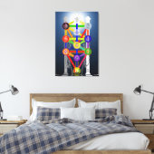 Qabalistische Levensboom Diagram Chart Kabbala Canvas Afdruk (Insitu (Slaapkamer))