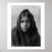 Qa'hatika Girl door Edward S. Curtis 16 x 20 Poster (Voorkant)