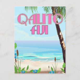 Qalito Fiji-reisposter Briefkaart