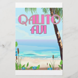 Qalito Fiji-reisposter Briefpapier