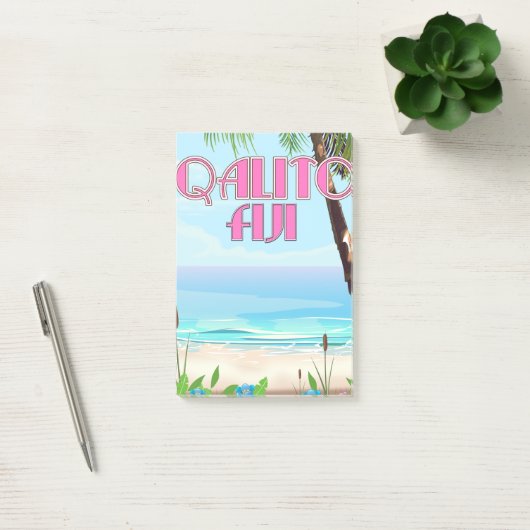Qalito Fiji-reisposter Post-it® Notes (Kantoor)