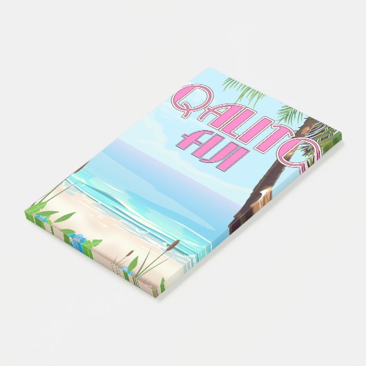 Qalito Fiji-reisposter Post-it® Notes (Schuin)