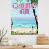 Qalito Fiji-reisposter Poster (Keuken)