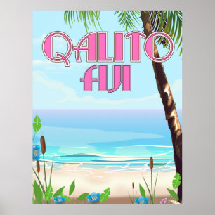 Qalito Fiji-reisposter Poster