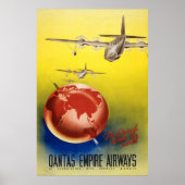 Qantas Empire Airways Poster (Voorkant)