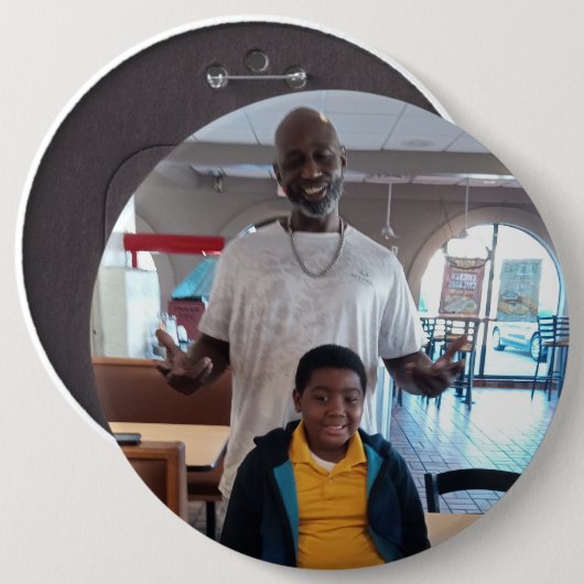 qapSR & Noah Ronde Button 6,0 Cm (Voorkant /achterkant)