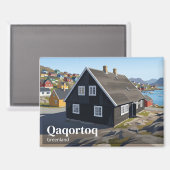 Qaqortoq Museum Groenland Magneet (Voorkant / Achterkant)