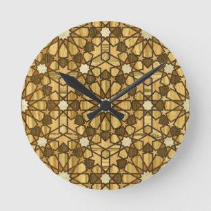 Qarawiyyin Mosque Geometric Pattern 1 Hout Ronde Klok