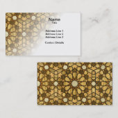 Qarawiyyin Mosque Geometric Pattern 1 Hout Visitekaartje (Voorkant / Achterkant)