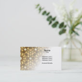 Qarawiyyin Mosque Geometric Pattern 1 Hout Visitekaartje (Staand voorkant)