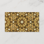 Qarawiyyin Mosque Geometric Pattern 1 Hout Visitekaartje (Achterkant)