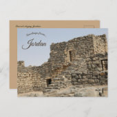 Qasr Al-Azraq Jordan Briefkaart (Voorkant / Achterkant)