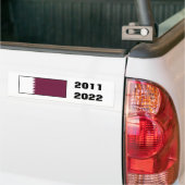 Qatar 2011 en 2022 bumpersticker (Op Truck)