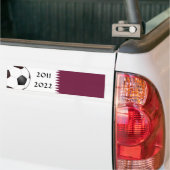 Qatar 2011 en 2022 Voetbal Bumpersticker (Op Truck)