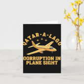 Qatar-a-lago Corruptie in het vliegtuig Sight Anti Kaart (Gele Bloem)