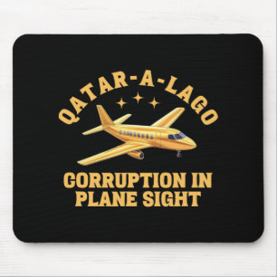 Qatar-a-lago Corruptie in het vliegtuig Sight Anti Muismat