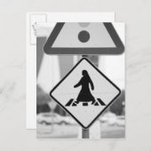 Qatar, Ad Dawhah, Doha. Arabisch voetganger Briefkaart (Voorkant / Achterkant)