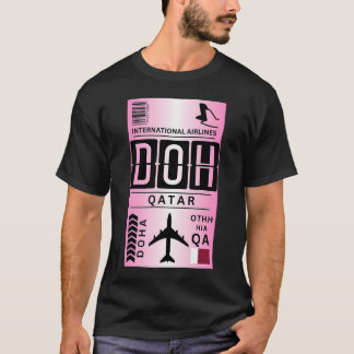 Qatar Airport Bagagelabel T-shirt