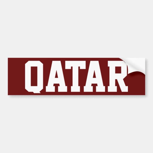 Qatar Bumpersticker (Voorkant)