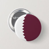 Qatar Fisheye Flag Button (Voorkant /achterkant)