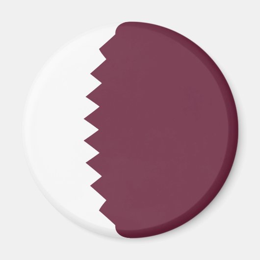 Qatar Fisheye Vlagmagneet Magneet (Voorkant)