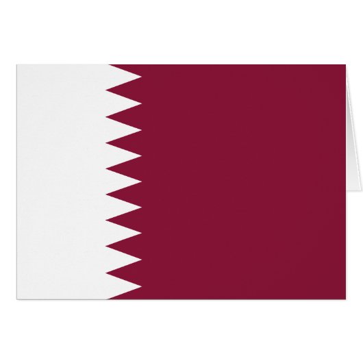 Qatar Flag (Voorkant Horizontaal)