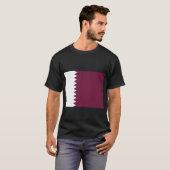 Qatar Flag ع ل ق ط ر T-shirt (Voorkant volledig)