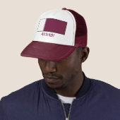 Qatar Flag "ANNABI" Trucker Pet (In situ)