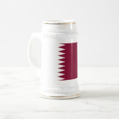 Qatar Flag Bierpul (Voorkant links)