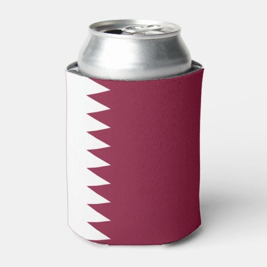 Qatar Flag Blikjeskoeler (Blikje Voorkant)