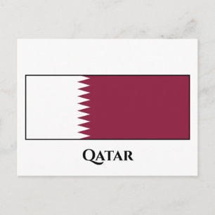 Qatar Flag Briefkaart