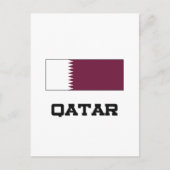 Qatar Flag Briefkaart (Voorkant)
