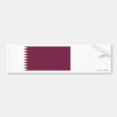 Qatar Flag Bumpersticker (Voorkant)
