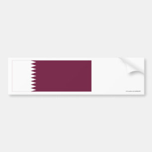 Qatar Flag Bumpersticker