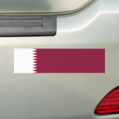Qatar Flag Bumpersticker (Op auto)