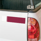 Qatar Flag Bumpersticker (Op Truck)