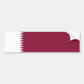 Qatar Flag Bumpersticker (Voorkant)
