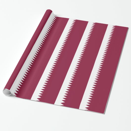 Qatar Flag Cadeaupapier (Uitgerold)