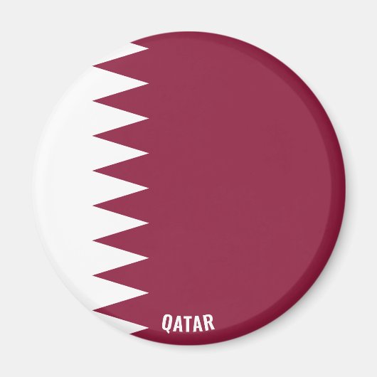 Qatar Flag Charming Patriotic Magnet (Voorkant)