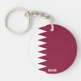 Qatar Flag Charming Patriotic Sleutelhanger
