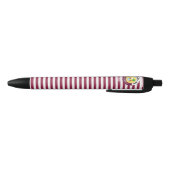 Qatar Flag Cute Patriotic Black Ink Pen (Bodem)